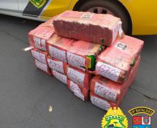 No Noroeste do estado, PM prende homem e apreende mais de 200 quilos de maconha