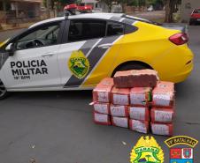 No Noroeste do estado, PM prende homem e apreende mais de 200 quilos de maconha