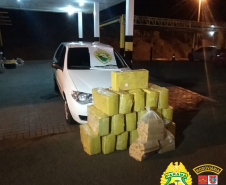 BPRv apreende R$ 1 milhão em maconha durante abordagem no Noroeste do estado
