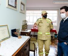 Governador agradece trabalho dos bombeiros do Paraná