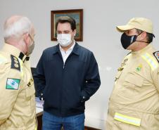 Governador agradece trabalho dos bombeiros do Paraná