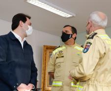 Governador agradece trabalho dos bombeiros do Paraná