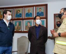 Governador agradece trabalho dos bombeiros do Paraná