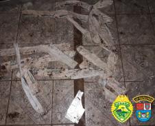 Nos Campos Gerais, PM encontra artefatos explosivos e miguelitos após denúncia anônima