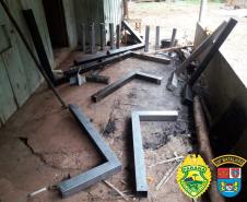 Nos Campos Gerais, PM encontra artefatos explosivos e miguelitos após denúncia anônima
