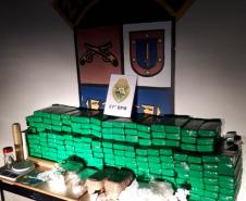Mais de 124 quilos de drogas são apreendidos pela PM em Francisco Beltrão (PR)