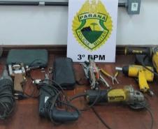 Homem é preso e ferramentas furtadas são apreendidas pela PM no Sudoeste do estado