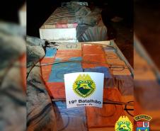 No Oeste do estado, PM apreende carga de cigarros contrabandeados avaliada em mais de 2,5 milhões