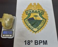 No Norte do estado, PM prende quatro pessoas e apreende mais de dois quilos de maconha e 52 pedras de crack em situações distintas