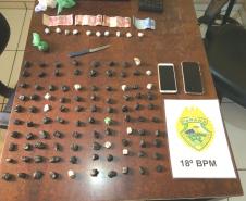 Em menos de 24 horas, 18º Batalhão apreende drogas, arma de fogo e encaminha 10 pessoas no Norte do estado