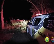 No Oeste do estado, ROTAM apreende carreta carregada com 139 caixas de cigarros contrabandeados