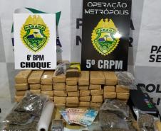 Balanço de cinco dias da Operação Metrópolis aponta apreensão de mais de 3 toneladas de drogas e de 18 armas de fogo no Oeste do estado