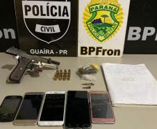 Durante ações da Operação Hórus, BPFron apreende vinho, drogas e pistola