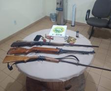 PM cumpre 13 mandados de busca e apreensão contra caça ilegal e porte ilegal de arma de fogo nos Campos Gerais