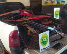 BPFron apreende dois veículos, arma de fogo e munições durante a Operação Hórus
