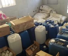 PM descobre laboratório de drogas e prende dois envolvidos no Botiatuvinha, em Curitiba