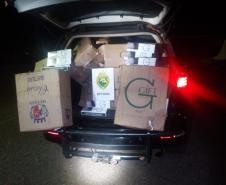 Na região de fronteira, BPFron localiza 162 garrafas de vinhos e 350 pacotes de cigarros contrabandeados durante a Operação Hórus