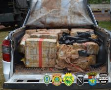 Meia tonelada de maconha é apreendida durante ação conjunta em Querência do Norte pela Operação Hórus/Ágata e Fronteira Sul