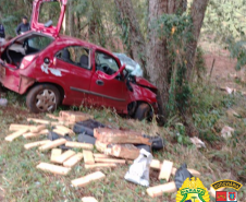 BPRv apreende mais de 135 quilos de maconha em Marechal Cândido Rondon (PR)