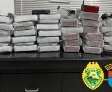 BPRv apreende carro carregado com cigarros contrabandeados e 40 receptores de TV no Noroeste do estado