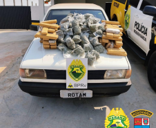Apreensões de droga do BPRv no Litoral e no Oeste do estado causam prejuízo de R$ 250 mil ao tráfico