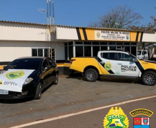 BPRv apreende carro carregado com cigarros contrabandeados e 40 receptores de TV no Noroeste do estado