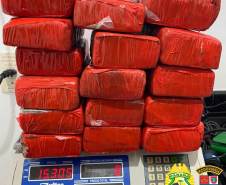 No Noroeste do estado, BPRv apreende mais de 200 quilos de maconha em situações distintas