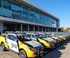 Batalhão Rodoviário recebe 70 novas viaturas para reforço de policiamento e fiscalização no Paraná