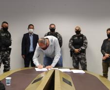 Sesp intermedia assinatura de termo técnico de cooperação mútua entre BOPE e Prefeitura de Piraquara