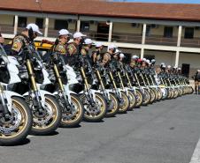 Inédito desfile motorizado da PM passa por cartões-postais da capital em alusão aos 166 anos da Corporação
