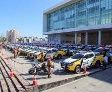 Batalhão Rodoviário recebe 70 novas viaturas para reforço de policiamento e fiscalização no Paraná