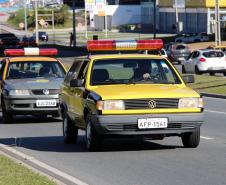 Inédito desfile motorizado da PM passa por cartões-postais da capital em alusão aos 166 anos da Corporação