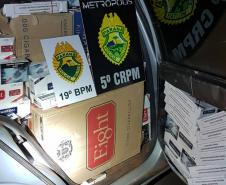 Batalhão da PM apreende contrabando, relógios e armas de fogo pela Operação Metrópólis
