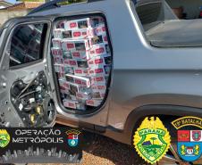 Batalhão da PM apreende contrabando, relógios e armas de fogo pela Operação Metrópólis