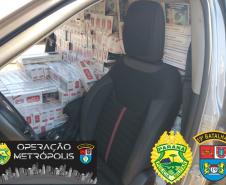 Batalhão da PM apreende contrabando, relógios e armas de fogo pela Operação Metrópólis