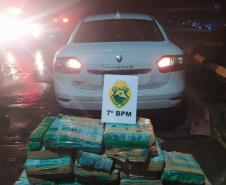 Produtos contrabandeados e 170 quilos de maconha são apreendidos pela PM no Noroeste do estado