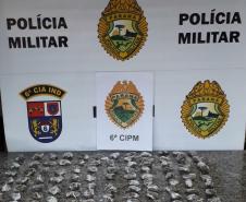 Em Ivaiporã, PM encaminha adolescentes e um adulto por tráfico de drogas