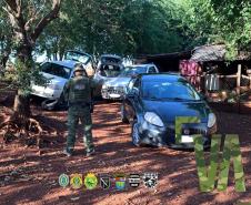 Ação integrada da Operação Hórus descobre depósito de contrabando e mercadorias e veículos avaliados em R$ 1,5 milhão em Guaíra (PR)