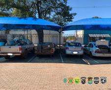 Ação integrada da Operação Hórus descobre depósito de contrabando e mercadorias e veículos avaliados em R$ 1,5 milhão em Guaíra (PR)