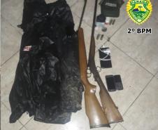 No Norte Pioneiro, PM apreende armas e simulacros durante o fim de semana