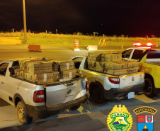 BPRv apreende dois carros carregados com 45 mil maços de cigarros contrabandeados no Noroeste do estado