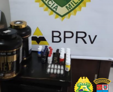 Em situações distintas, BPRv apreende anabolizantes e mais de 18 mil maços de cigarros contrabandeados
