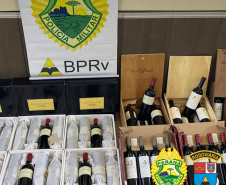 Produtos de salão de beleza e vinhos são apreendidos pela PRE no Noroeste do estado