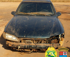 BPRv apreende carro preparado para o transporte de contrabando no Oeste do estado