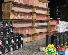 Produtos de salão de beleza e vinhos são apreendidos pela PRE no Noroeste do estado