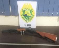 Em Pato Branco (PR), PM apreende três armas de fogo e recuperaram dois veículos no final de semana