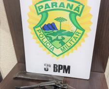 Em Pato Branco (PR), PM apreende três armas de fogo e recuperaram dois veículos no final de semana