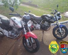 PM apreende três motocicletas e recupera uma televisão em situações distintas no Sudoeste do estado