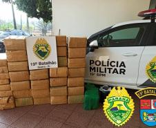 Carro com mais de 500 quilos de maconha é encontrado pela PM estacionado em Guaíra (PR)