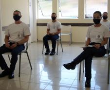 Cadetes da Polícia Militar doam sangue no Hemepar de Curitiba